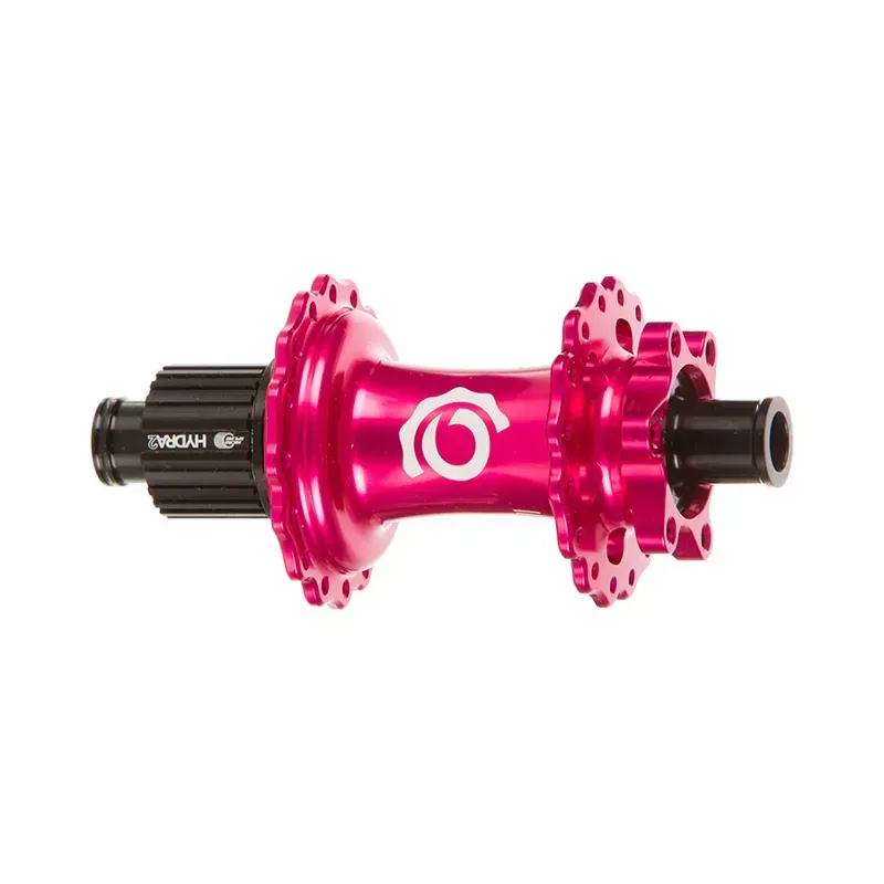 Industry Nine Hydra 2 148mm 32-hole Boost Shim. MS TA Rear Hub in Pink-1