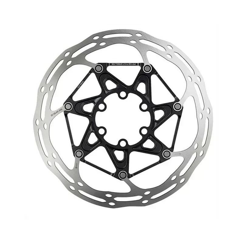 SRAM Centerline 2-piece Rounded 6-bolt SS Bolt 180mm DB Rotor in Silver