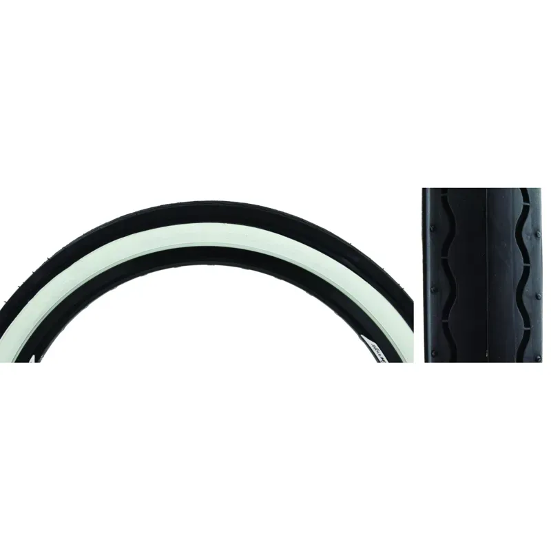Sunlite Slick 841 20x2.125-inch Wired Tire in Black/White