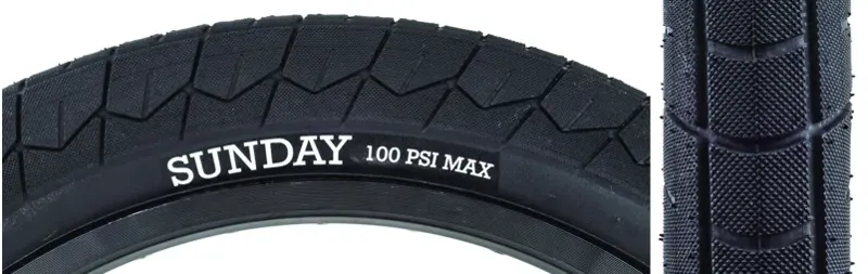 Sunday Current V2 20x2.40 Tire in Black