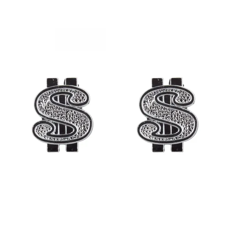 Trik Topz Valve Cap Pair - Chrome Plate Dollar