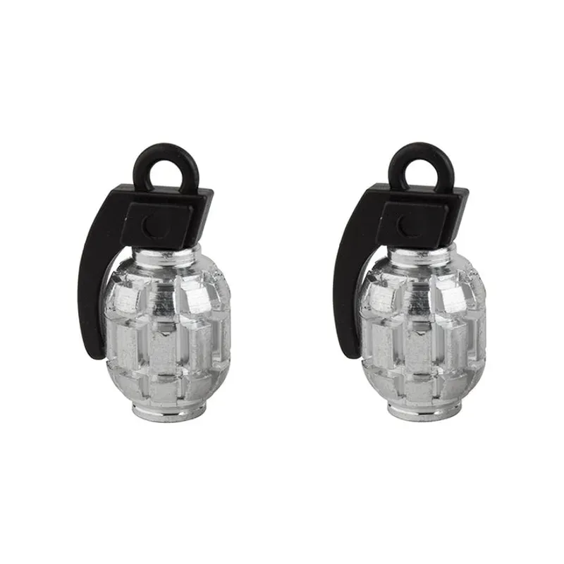 Black Ops Grenade Valve Caps in Silver