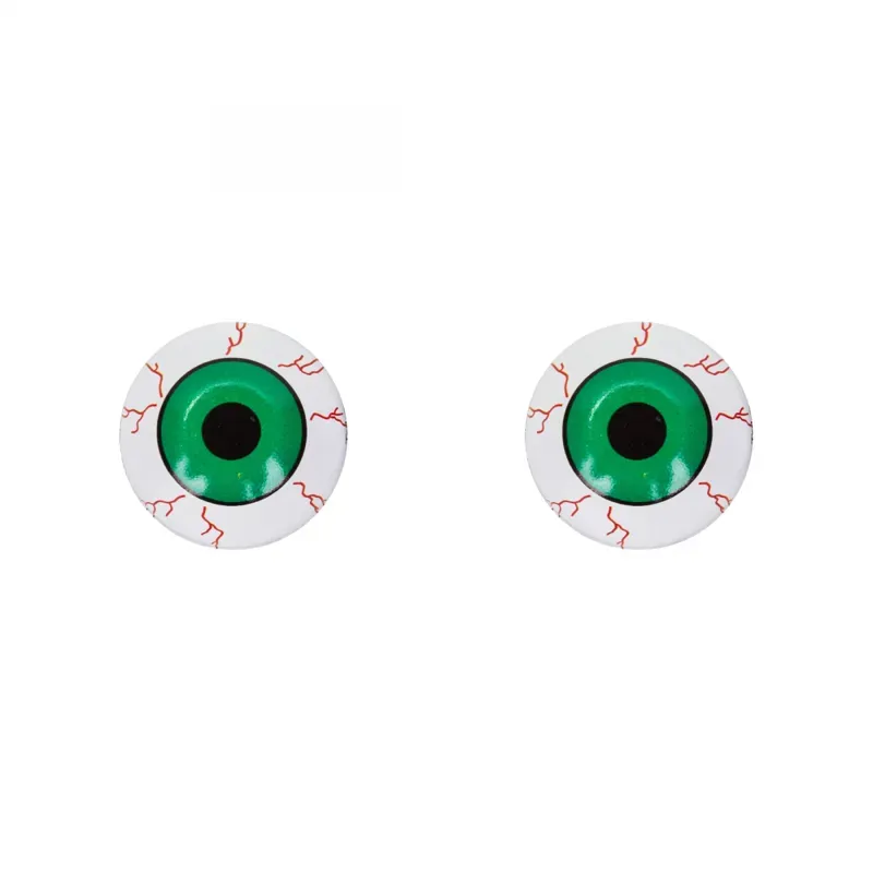 Trik Topz Valve Cap Pair - Green Eyeball