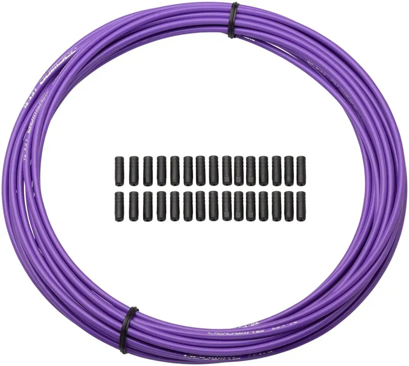 Jagwire 4mm Sport Derailleur Housing With Slick-Lube Liner 10M Roll in Purple