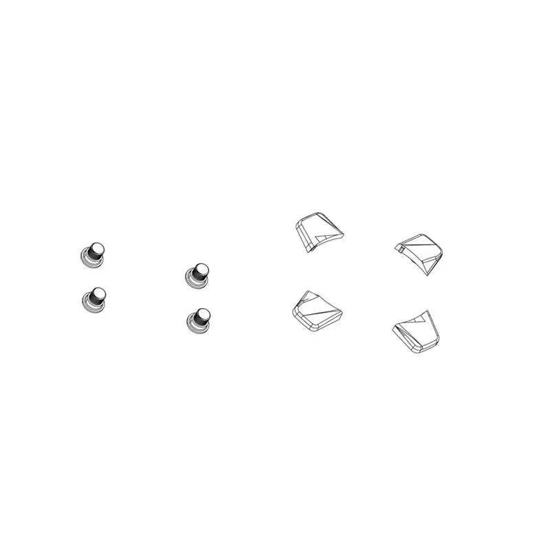 Truvativ 5-arm Single Steel Chainring Bolt Kit w/ Spacers in Black