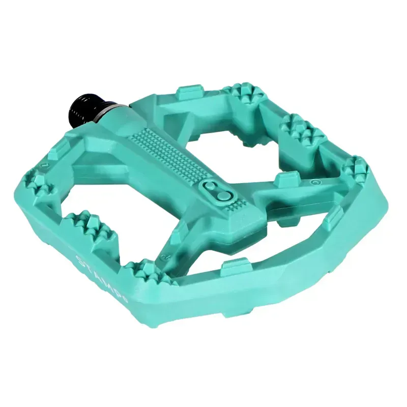 Crankbrothers Stamp 0 Small Platform Pedals in Turquoise