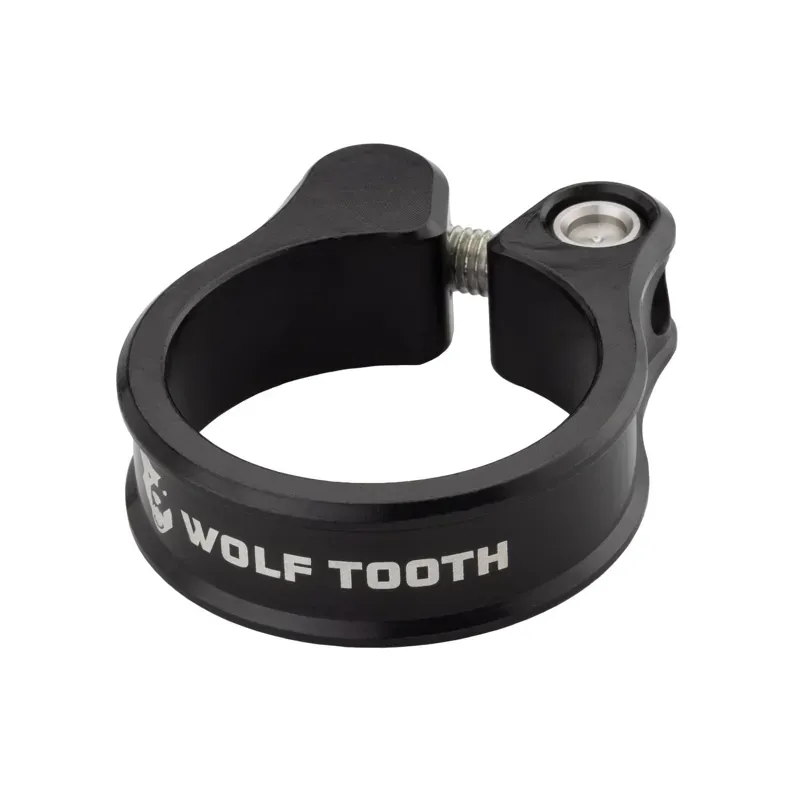 Wolf Tooth Seatpost Clamp - 28.6mm Bolt-On Black