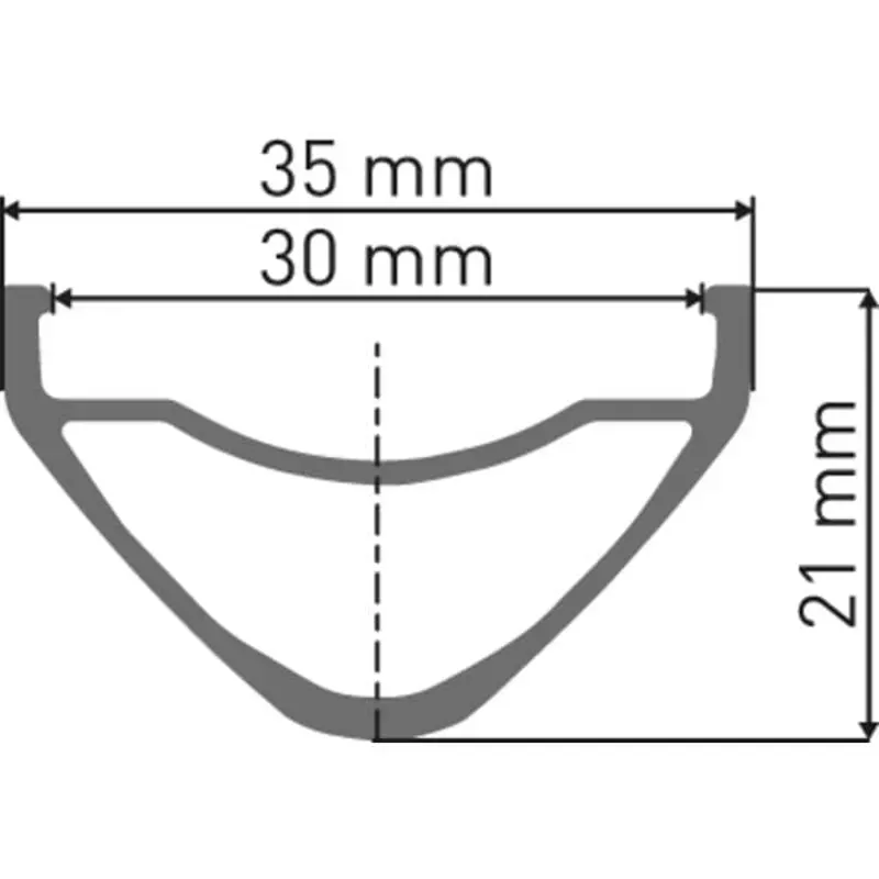 FR 541 Tubeless Ready Disc Rim 28h Black 29-1