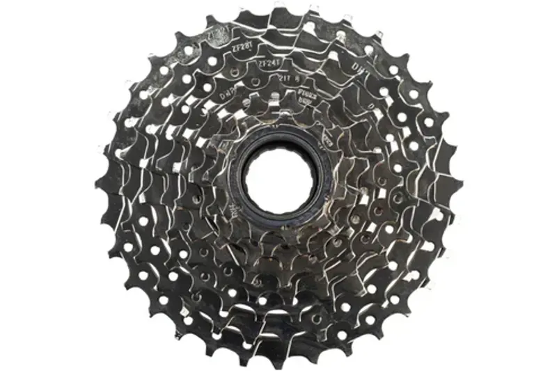 Dimension 8-Speed 11-32t Nickel Plated Freewheel in Silver