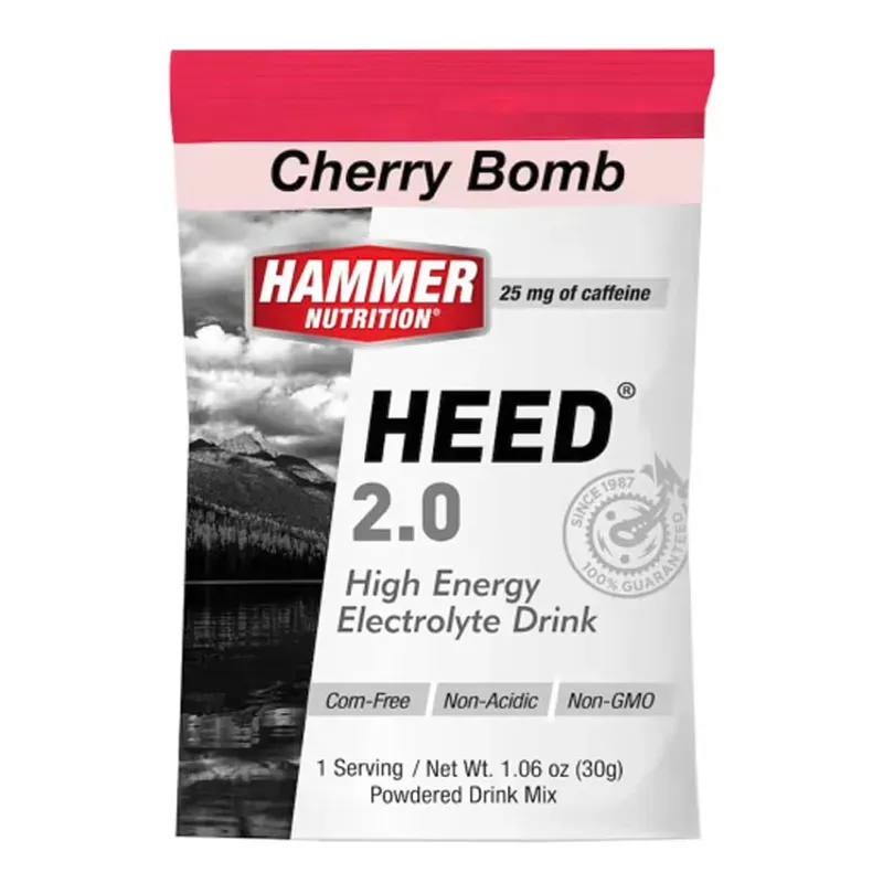 Hammer Nutrition Heed Cherry Bomb 2.0 Drink Mixes in White