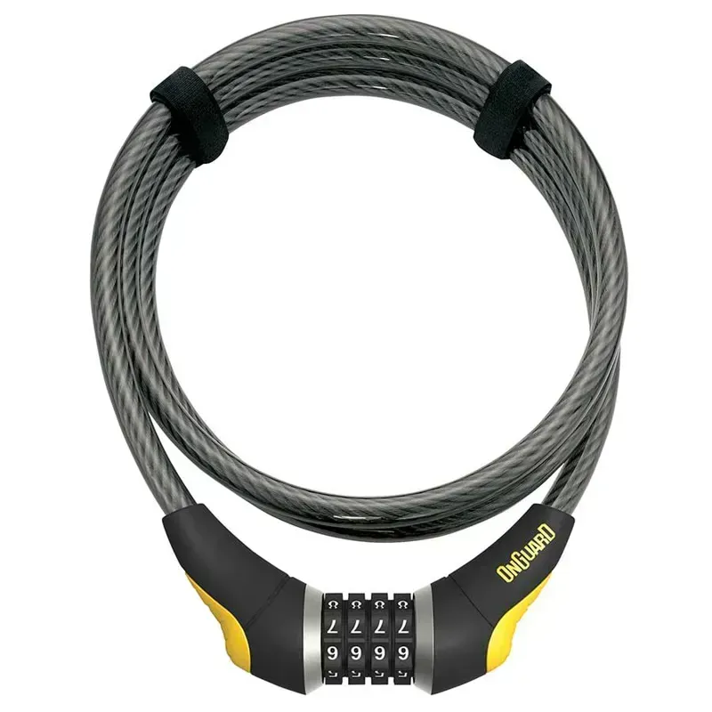 Onguard Akita 12mm 6-footCombination Cable Lock in Black