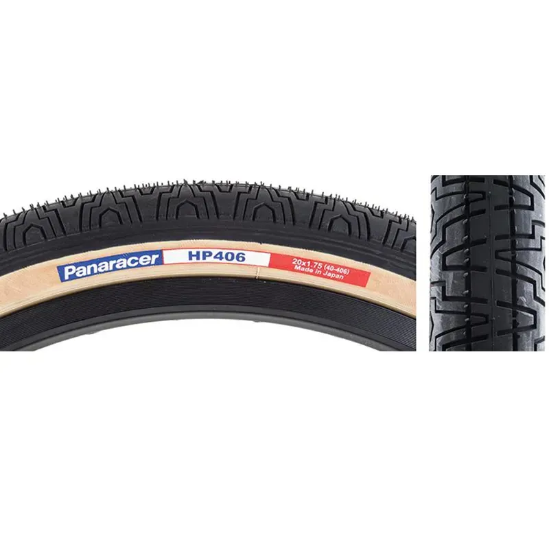 Panaracer HP406 20x1.75 BMX Tire in Black/Amber